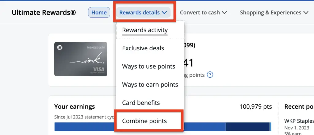 How to Combine Chase Ultimate Rewards Points Between Chase Cards