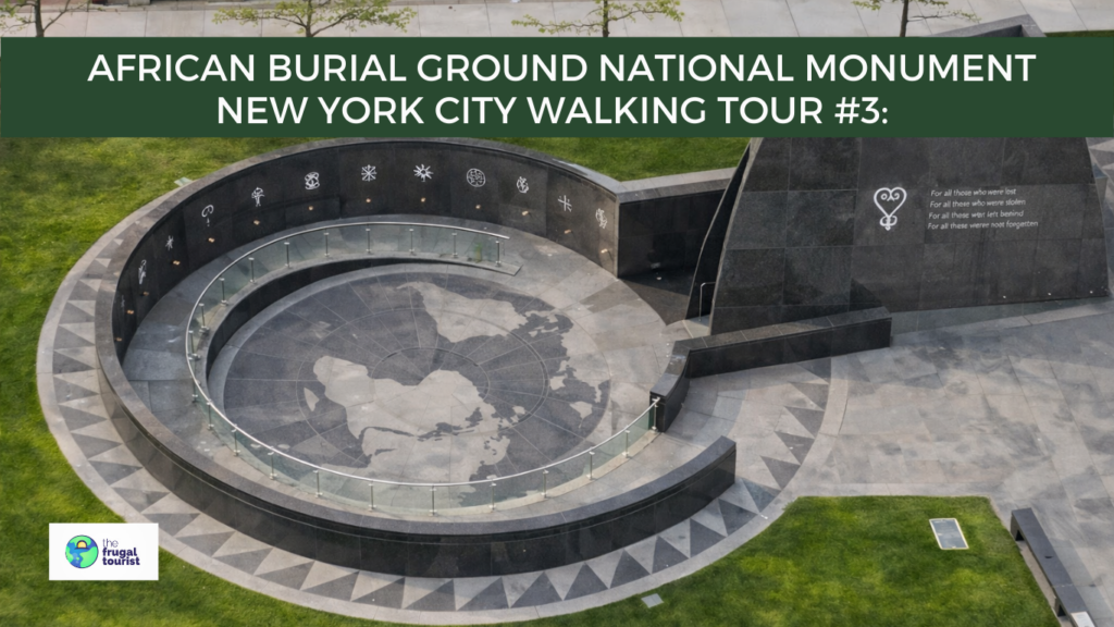 African Burial Ground National Monument in China Town in New York City