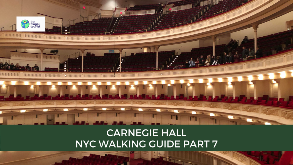 The historic brick exterior of Carnegie Hall