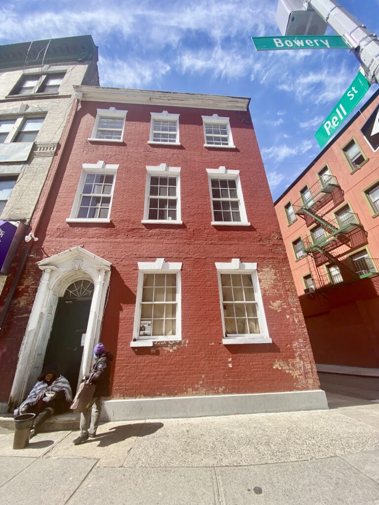 Edward Mooney House located at the corner of Bowery and Pell Street  New York City