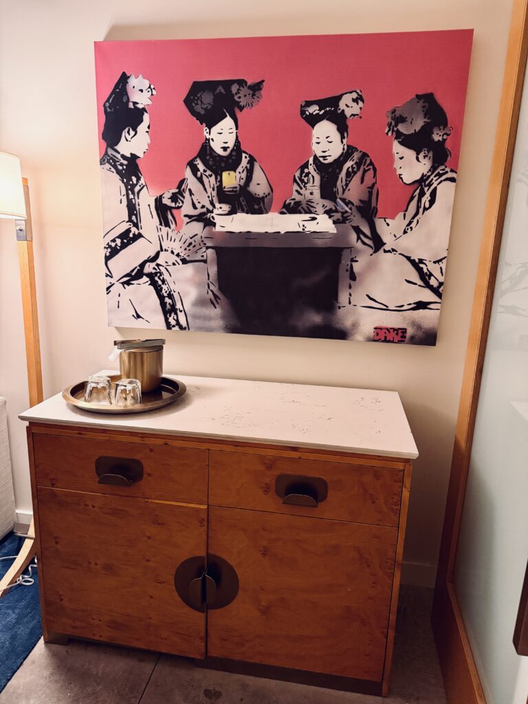 Asian-inspired wall art